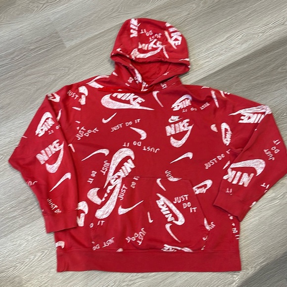 Vintage Nike Just Do It Red Sweatshirt Size XL - Picture 1 of 8